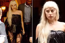 Lady Gaga mặc váy làm bằng túi rác