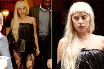 Lady Gaga mặc váy làm bằng túi rác