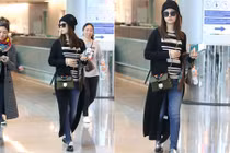 Lâm Tâm Như lộ chân “cột đình” khi mặc quần jeans