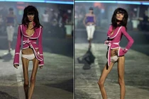 Rùng mình xem những người mẫu gầy trơ xương trên sàn diễn