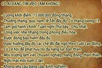 Tìm việc 15 triệu/tháng, vớ phải...