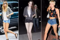 Người đẹp Hollywood đọ chân dài bằng short ngắn