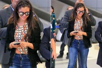 Selena Gomez hớ hênh quên kéo khóa quần