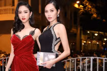 Hà Thu - Diệu Linh đọ vẻ gợi cảm trên thảm đỏ