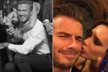 Vợ chồng Beck-Vic tình tứ như thuở mới yêu