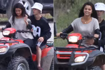 Justin Bieber và Selena Gomez quấn chặt lấy nhau