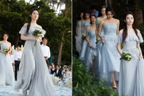 Lưu Diệc Phi làm phù dâu xinh tươi trong tiệc cưới bạn thân