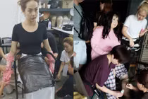 Soi quá trình Minh Hằng đắp lớp silicon 15 kg để đóng phim