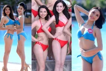 Thí sinh cao kều - nấm lùn ở cuộc thi Hoa hậu VN