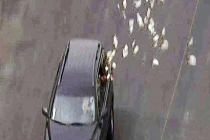 Lái Innova rải tiền 3 km đêm giao thừa