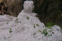 Mưa đá to như... quả chanh ở Điện Biên