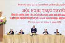 Thủ tướng chủ trì hội nghị tổng kết Cải cách hành chính nhà nước