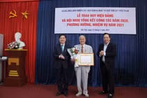 Trao Huy hiệu Đảng cho các Đảng viên của Liên hiệp Hội Việt Nam