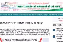 Bác bỏ thông tin “Quyết định lock TPHCM trong 10-15 ngày” 