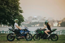 Đôi trẻ Hà Nội yêu nhau nhờ cùng mê môtô phân khối lớn