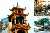 Choáng ngợp loạt tượng "dị" trong biệt thự kỳ quái ở Hưng Yên