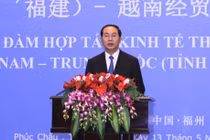 Chủ tịch nước dự Tọa đàm Hợp tác kinh tế, thương mại Việt - Trung