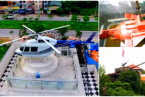 Chơi kiểu “khác người”, đại gia Việt trưng xe tăng, máy bay trong vườn nhà