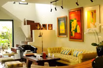 Phòng khách nhà sao Việt: Đơn giản với nội thất “5 sao“