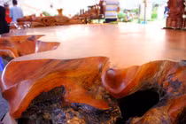 Sập rễ cây gõ đỏ giá 2 tỷ của đại gia Hải Dương