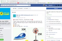 Điện máy xanh bị giả mạo fanpage xả hàng tồn kho giá bèo