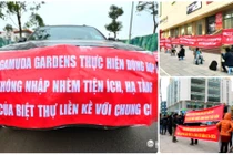 Những chung cư bị cư dân căng băng rôn phản đối