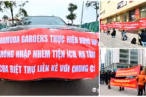 Những chung cư bị cư dân căng băng rôn phản đối