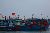 Hàng trăm tàu đánh cá hối hả rẽ sóng ra khơi Hoàng Sa