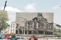 Ngắm Sài Gòn khác lạ trước 1975 qua nét vẽ sinh viên