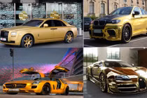 Điểm danh siêu xe dát vàng của các đại gia Thế giới