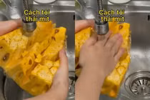 Video: Dở khóc dở cười với cách bổ mít của nàng dâu Tây