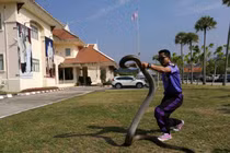 Xem "cao thủ" bắt rắn hổ mang chúa 20kg bằng tay không