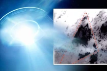 Vật thể to ngang hòn đảo nghi UFO trồi lên từ Thái Bình Dương?