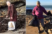 Bà lão U80 dọn 52 bãi biển/năm và thông điệp ý nghĩa