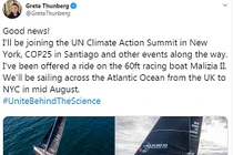 Chèo thuyền từ Anh đến... New York nỗ lực chống biến đổi khí hậu