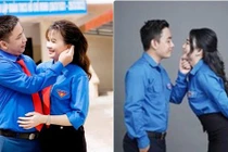 Độc đáo ảnh cưới nhuộm sắc xanh thanh niên của cặp đôi Bí thư Đoàn