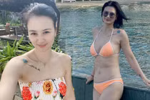 “Hoa khôi bóng chuyền” Kim Huệ gây bất ngờ khi mặc suit hay bikini