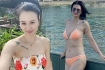 “Hoa khôi bóng chuyền” Kim Huệ gây bất ngờ khi mặc suit hay bikini