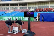 Cận cảnh công nghệ VAR trên sân Mỹ Đình trước giờ bóng lăn