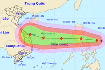 Bão Vamco đi nhanh, giật cấp 15, có khả năng ảnh hưởng đến Trung Bộ