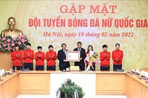 Thủ tướng Phạm Minh Chính tuyên dương đội tuyển bóng đá nữ Việt Nam