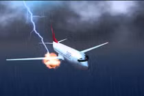 Đi máy bay có sợ sét đánh không?