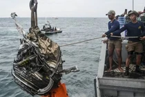 Indonesia tìm thấy một hộp đen của máy bay rơi số hiệu SJ-182