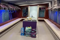 Phòng thay đồ của Nhật Bản sau trận thắng Đức