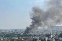 Cháy xưởng gỗ Đông Long - TP Thủ Đức