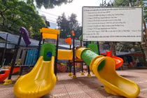 Dự án cải tạo sân chơi công cộng phường Kim Liên: Nhà thầu “quen mặt”?