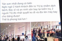 Thông tin 2 khách Trung Quốc nhiễm bệnh ở Tân Sơn Nhất là sai sự thật
