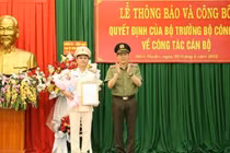 Bổ nhiệm Giám đốc Công an Ninh Thuận và Khánh Hòa