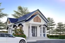 Nhà cấp 4 mái Thái 3 phòng ngủ đẹp như mơ, ai cũng ước ao