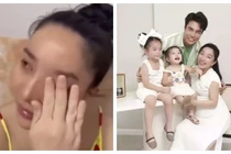 Vợ Lê Dương Bảo Lâm ôm con khóc lúc nửa đêm